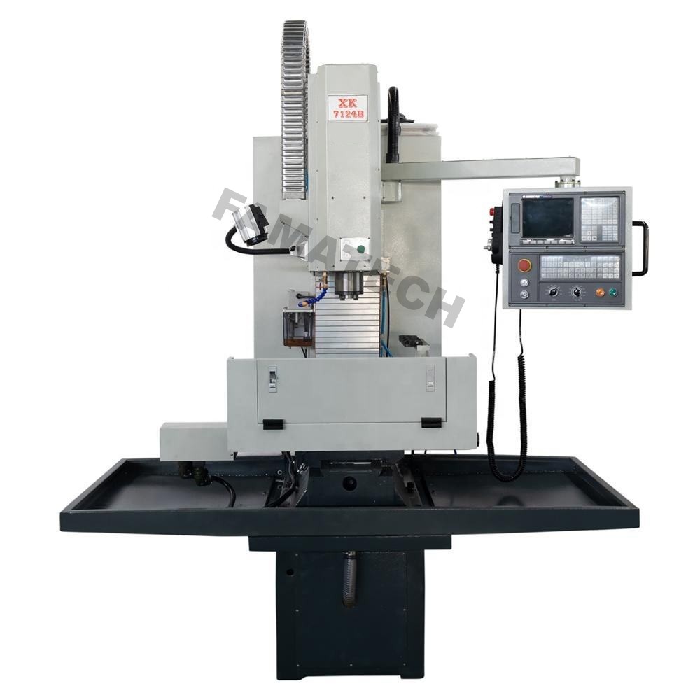 6000rpm BT30 Benchtop CNC Milling Machine XK7124B with 4th axis